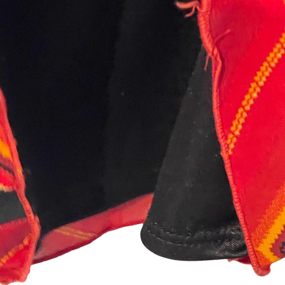 By & By Tank Blouse Size Medium Red Black Striped Womens‎ Lined Top Polyester - Picture 6 of 8